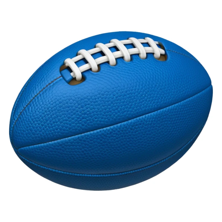 blue football ball sticker
