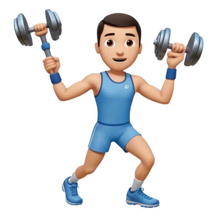 atleta lanzando martillo en una jaula pixar 3d sticker