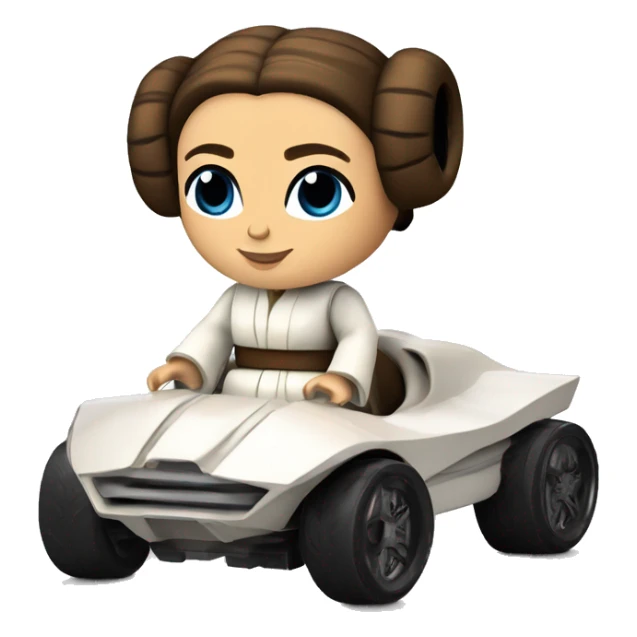 Hot wheels Star Wars racer verse Princess Leia. car sticker