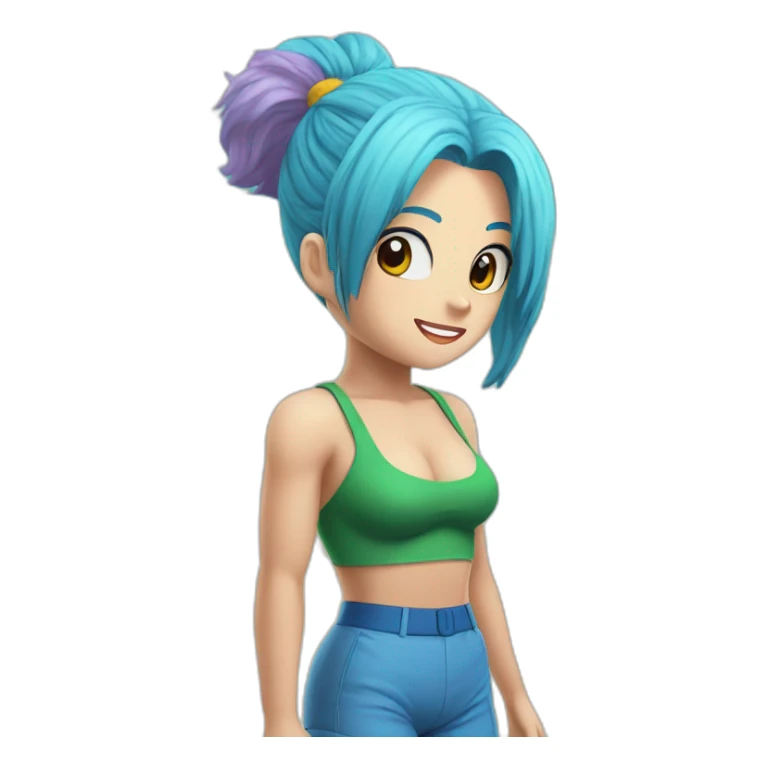 bulma on the beach sticker