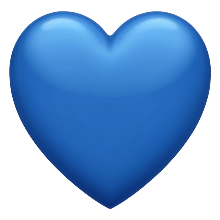 blue (royal blue shade) heart sticker