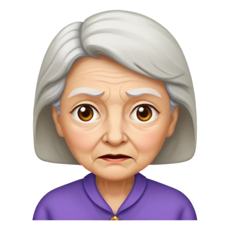 Grandmother with rude attitude  sticker