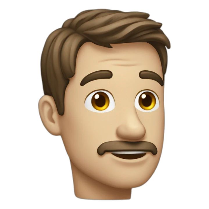 Bon homme joyeux et triste sticker