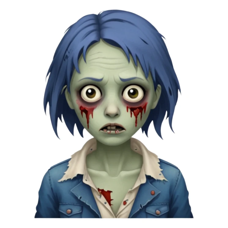 parisian zombie french woman  sticker