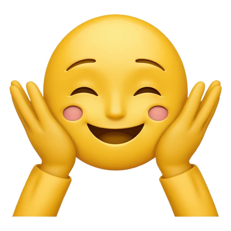 yellow emoticon with Hands OVER eyes sticker