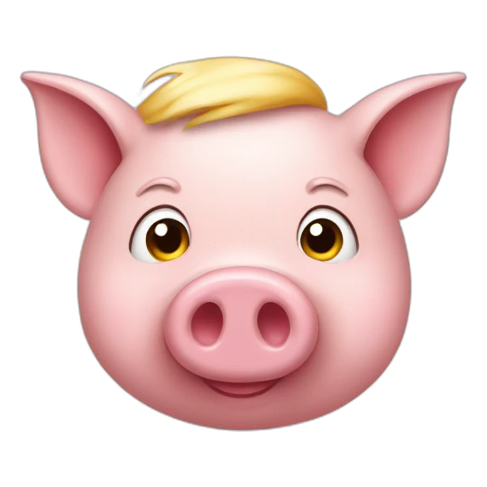 donald trump as a pig sticker
