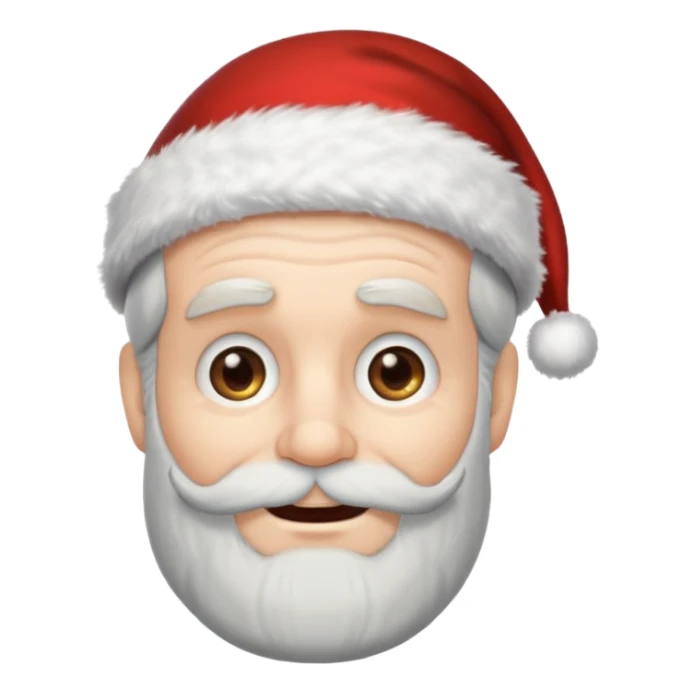 happy scrooge with Santa hat and gray beard sticker