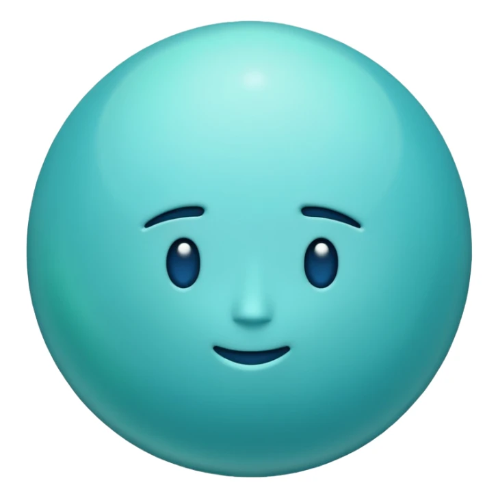 planet uranus emoji which is copayable with rings like saturn but vertical 90 you know right sticker