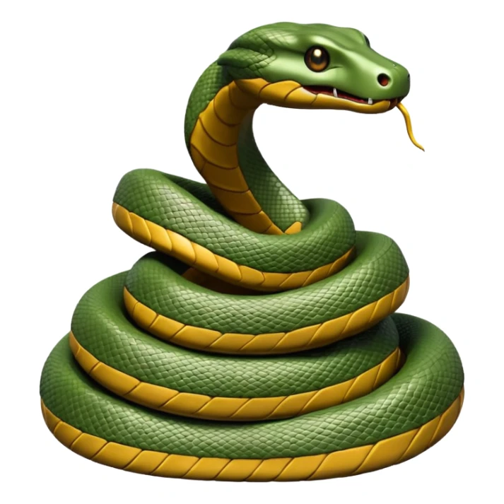 Life-size snake sculpture sticker