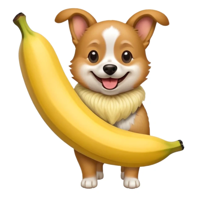 Dog wearing banana Hodoș  sticker