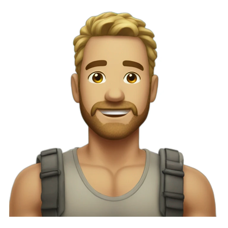 A Stumble Guy's game any character stand in beach sticker