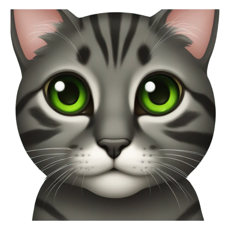 Um gato preto de olhos verdes  sticker