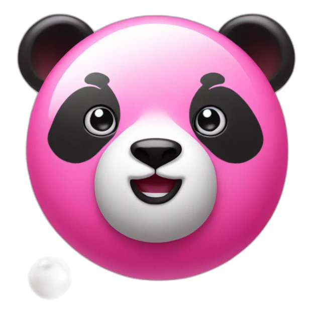 pink panda with red jawbreaker sticker