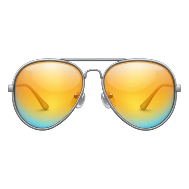 Aviator glasses sticker