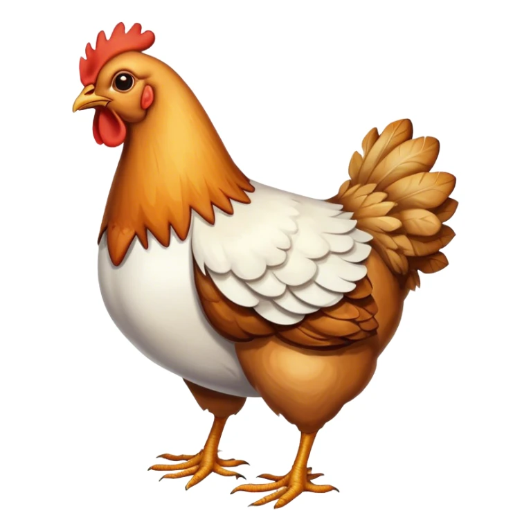 Roasted chicken with white poultry frills  sticker