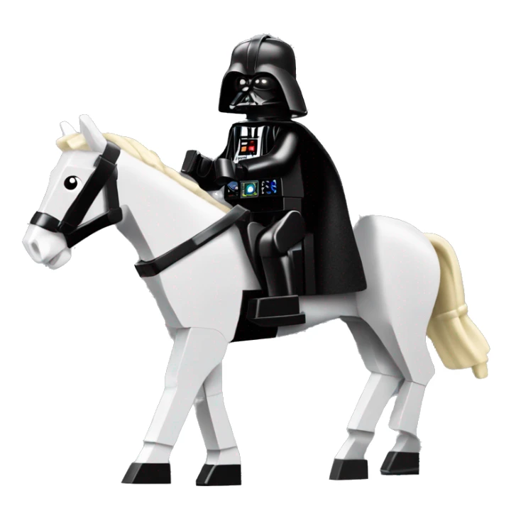 Lego horse racing Darth Vader’s horse  sticker