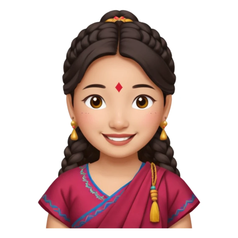 Gurung dress girl nepali sticker