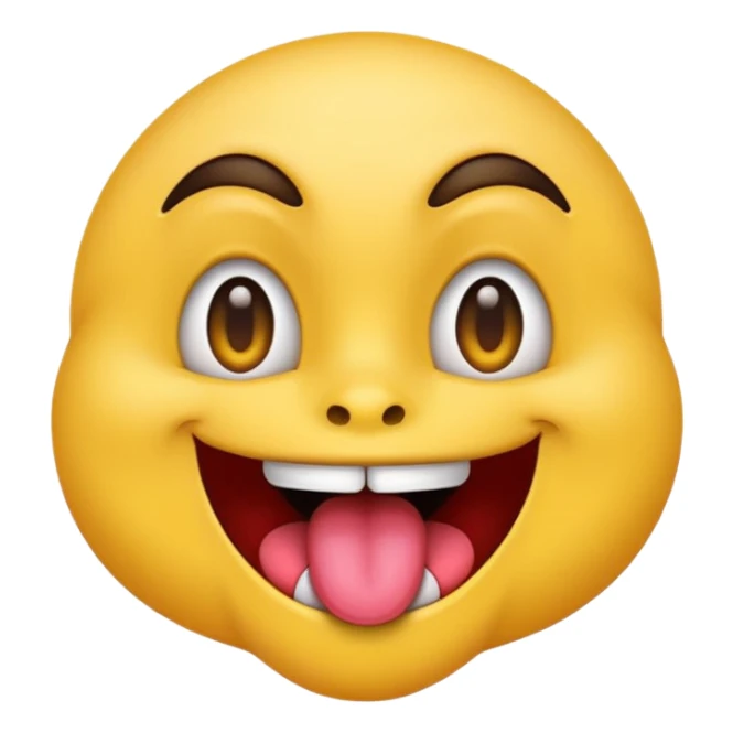 freaky emoji based on 69, with mischievous eyes, tongue out, vibrant colors, fun and cheeky vibe sticker