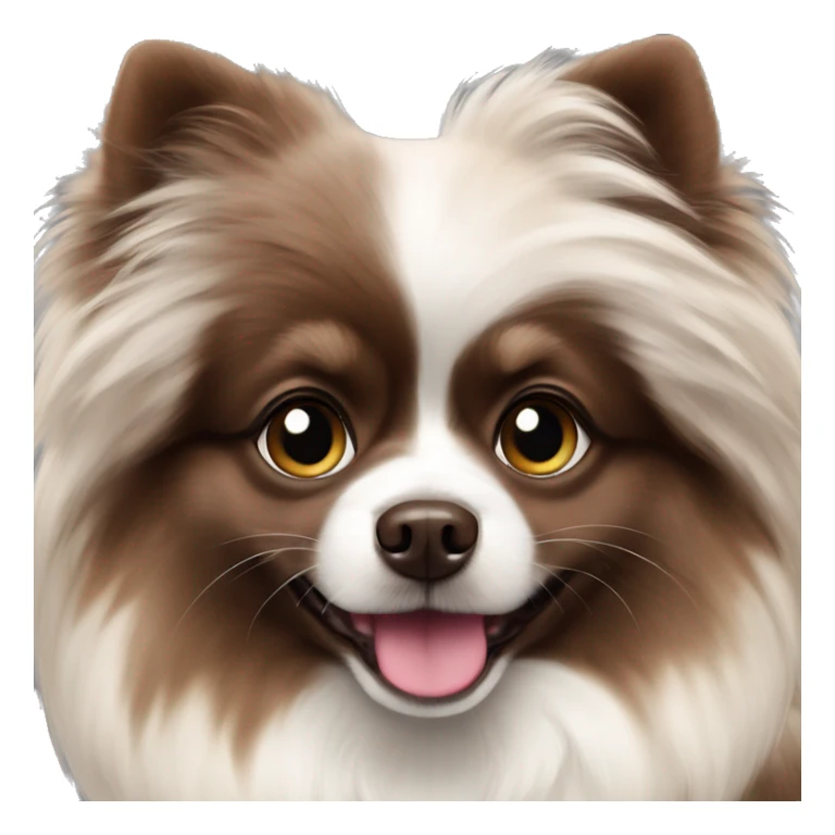 chocolate merle pomeranian princess  sticker