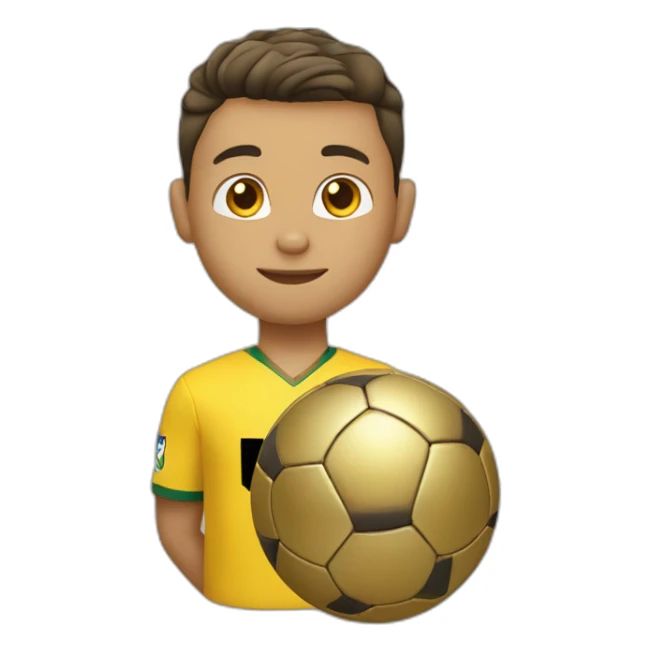 Ronaldo avec son ballon d’or sticker