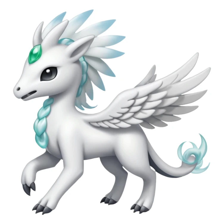 Meloetta-Reshiram-Pokémon-Fakémon-fusion-hybrid-creature sticker