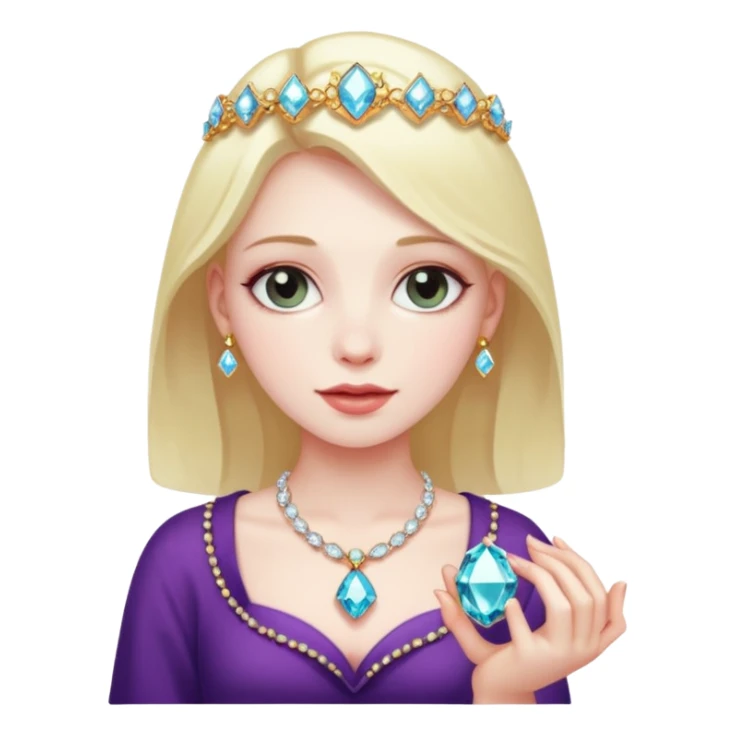 girl carry jewel  sticker