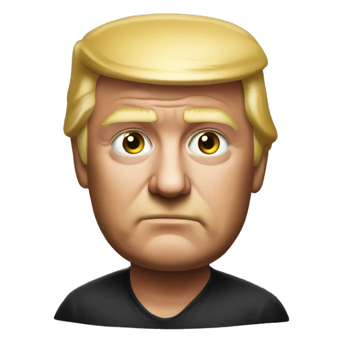 TRUMP photorealistic serious sticker