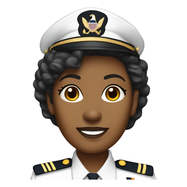 U.S. Navy Senior Chief light brown skin one woman sticker