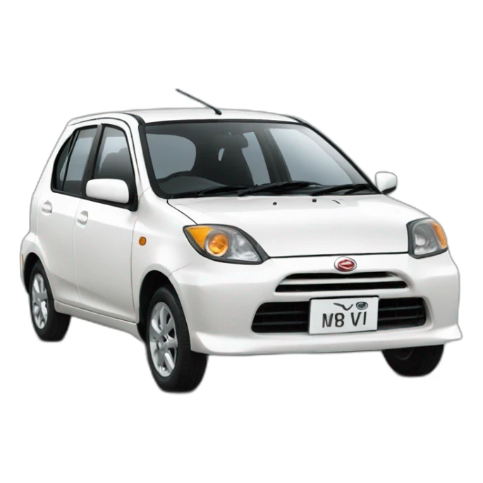 daihatsu white Perodua Myvi sticker