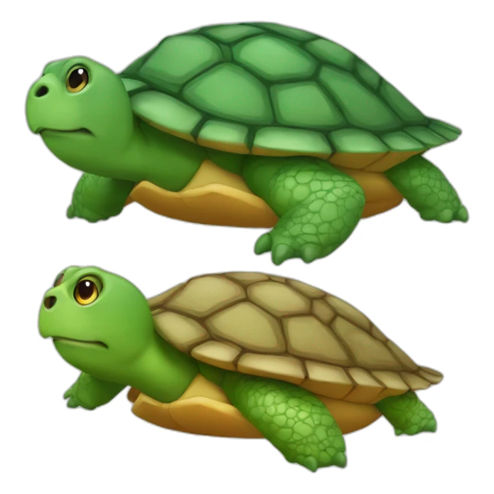 Loutr sur tortue sticker