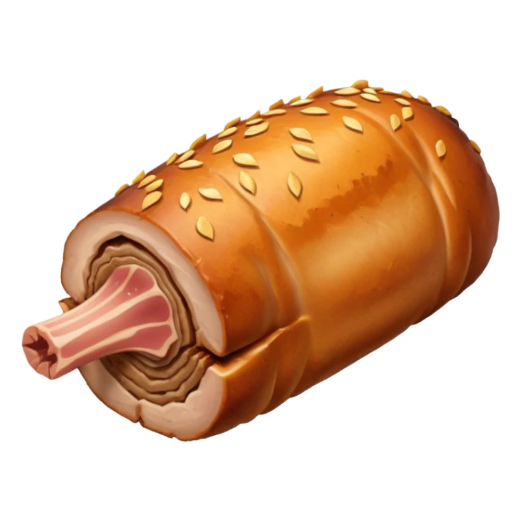 a roasted joint of pork emoji sticker