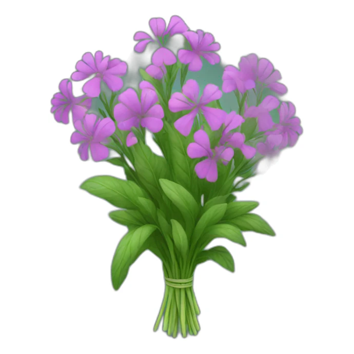 bouquet of green herbs sticker