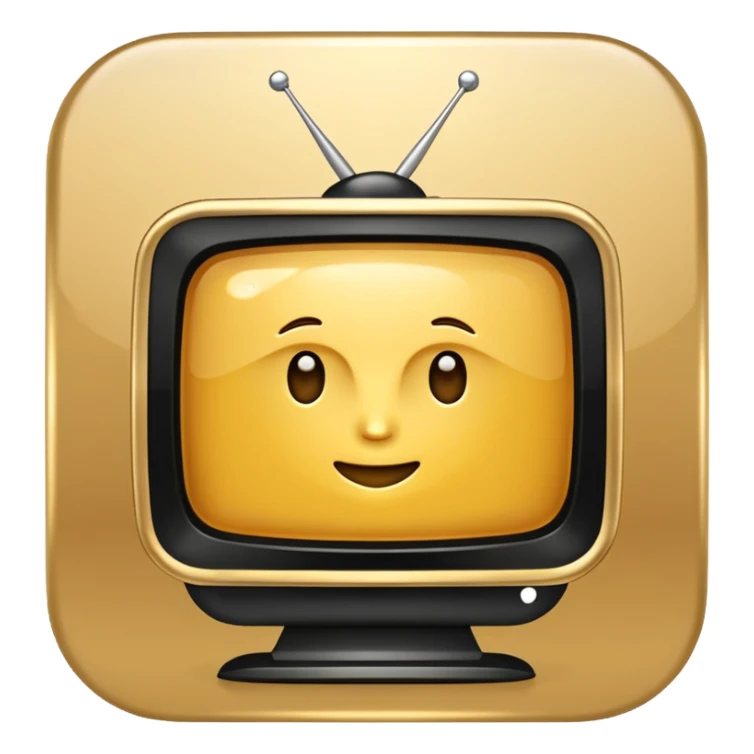 Create an emoji in which it is representing an app like YouTube professional logo of this app but don't make it like YouTube this app name as :- InSights TV don't make it very very sick like making a TV don't make that make it very professional and luxury look sticker