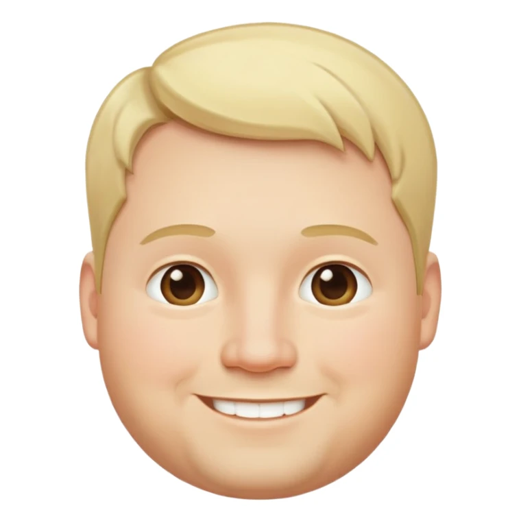 "- đàn ông
- 35 tuổi
- Da trắng
- Tóc vàng ngắn
- Cười mỉm, mặt mũm mĩm
" sticker