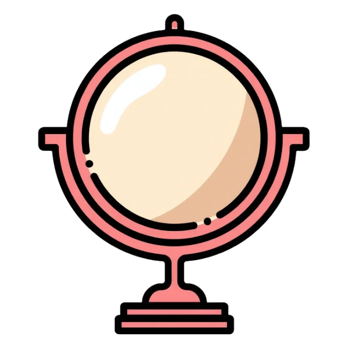 vanity mirror sticker