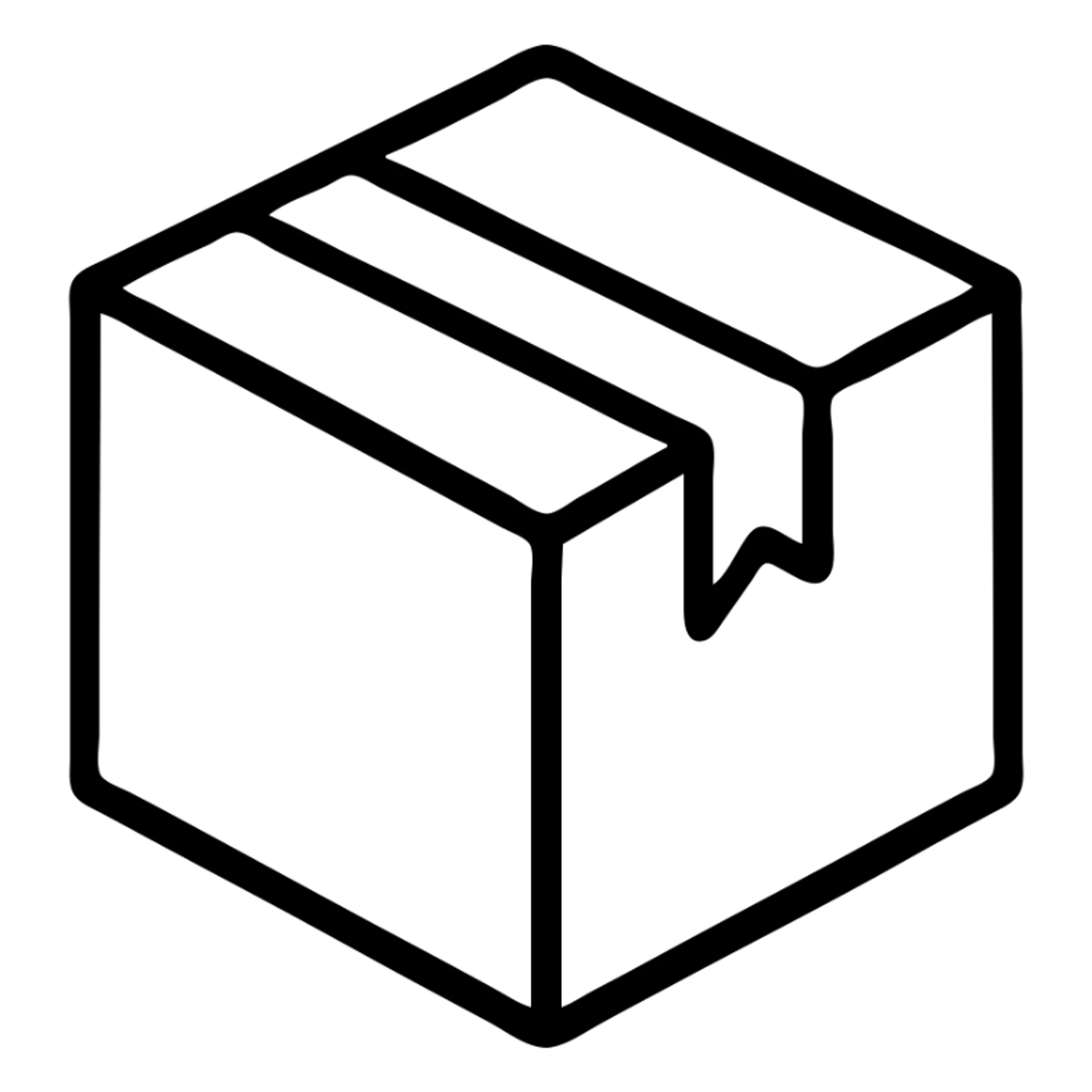mailing box icon sticker