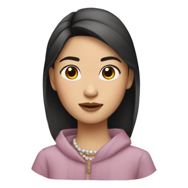 Asian girl Chanel sticker