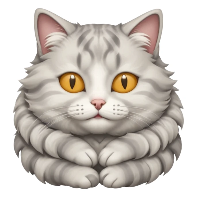 grey and white small cat with its eyes closed lying down with his paw curled under his head holding it up sticker