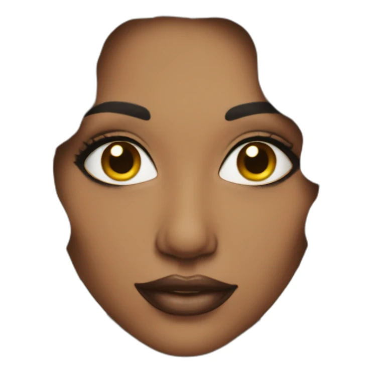 Beautiful woman wearing makeup  sticker