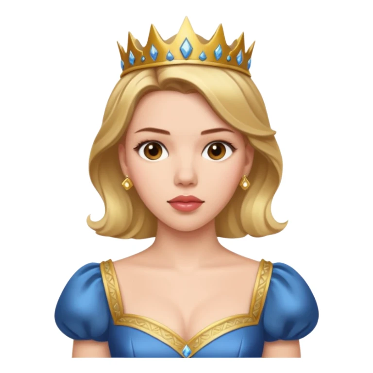 Scarlett Johansson in a princess dres sticker