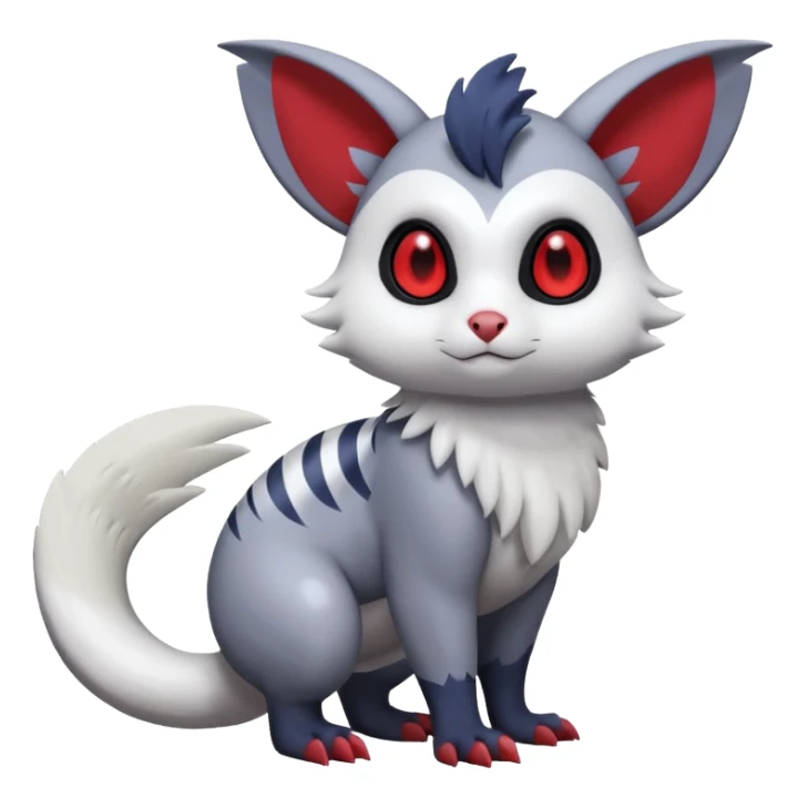 Shiny Furret-Absol-Noibat-Hybrid (Full body) sticker