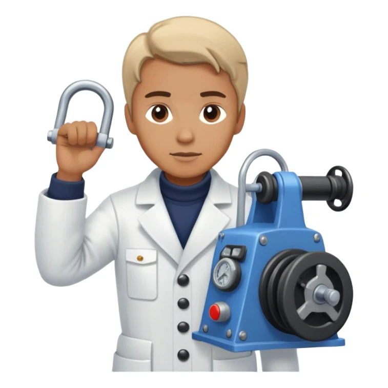 Russian marine geology scientist operating a winch on an old research vessel sticker