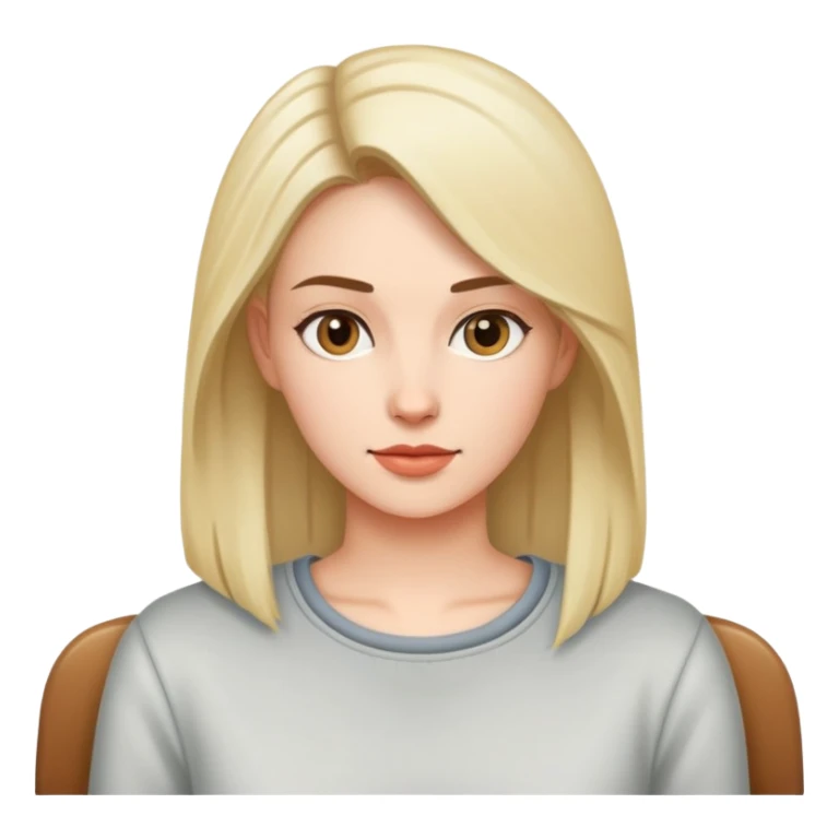 casual female portrait indoors sticker