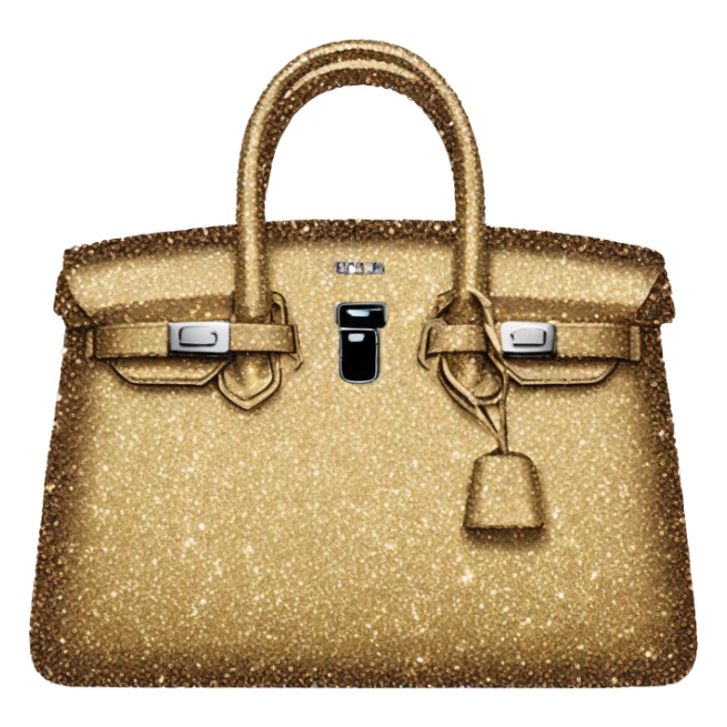 Glitter birkin sticker