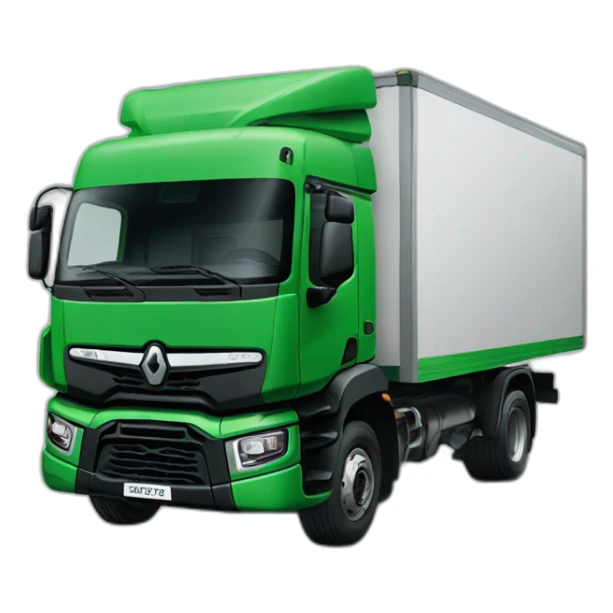 Green Renault truck sticker