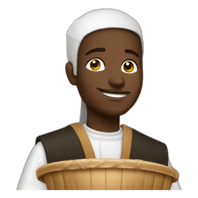 Sacerdote sotana negra jugando basket  sticker