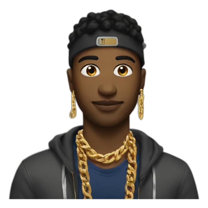 ATL Russian wearing gold chain sticker