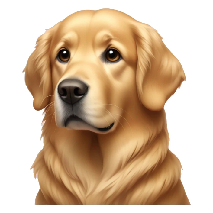 Golden retriever whith pink hodie  sticker