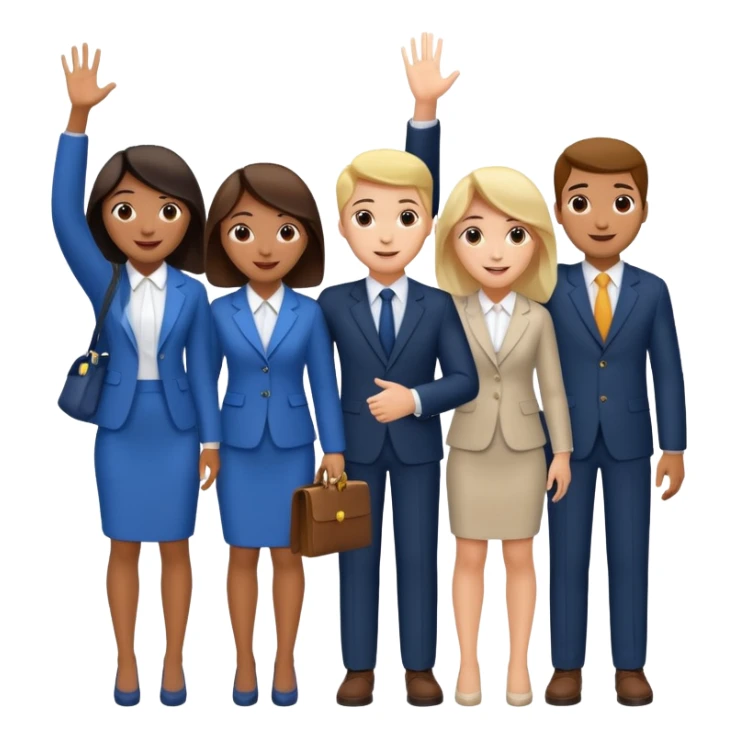 Please create an image of young people departing overseas for employment. sticker