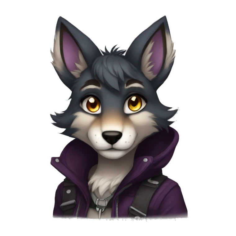 Edgy anthro furry by Falvie, LiLaiRa, AngieWolf sticker